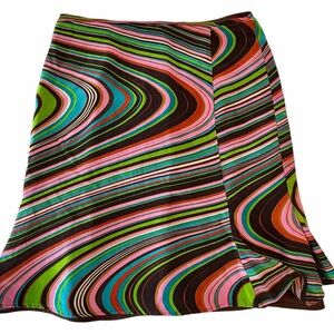 Colorful Swirl Mini Skirt